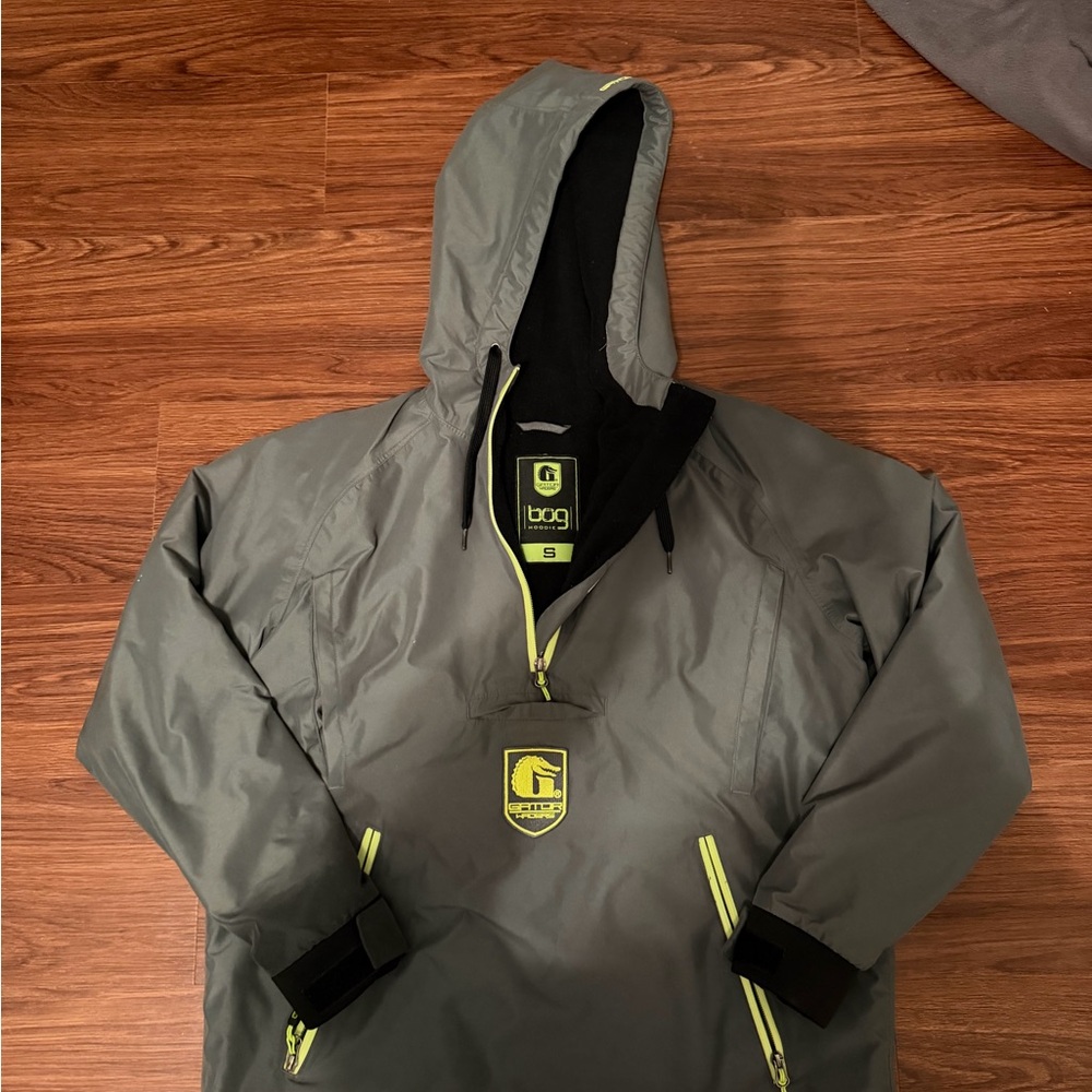 Gator Wader Gray Jacket with Neon Green